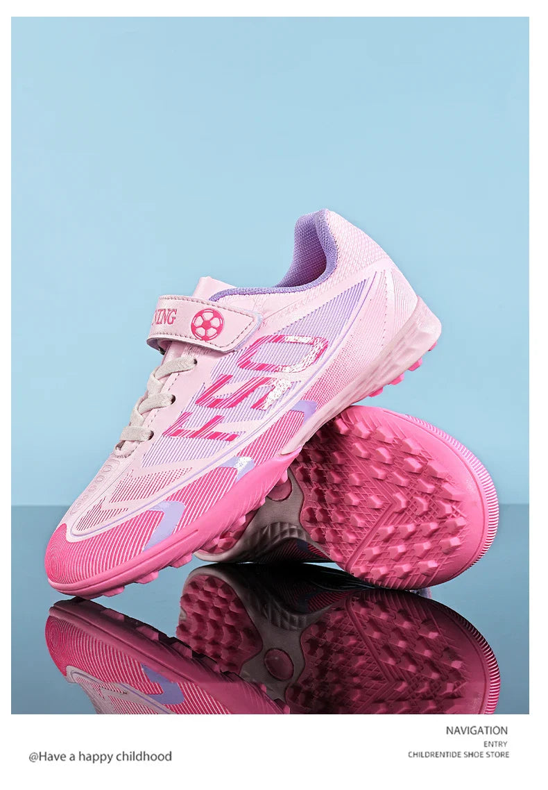 Kids Soccer Shoes School Football Boots Professional Cleats Grass Training Sport Footwear Boys Outdoor Futsal Soocer Boots 30-38