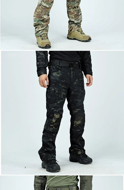 Outdoor Tactical Pants Casual Waterproof Cargo Pant Men New Training Trousers Wear-Resistant Multi Bag Casual Man Pant New