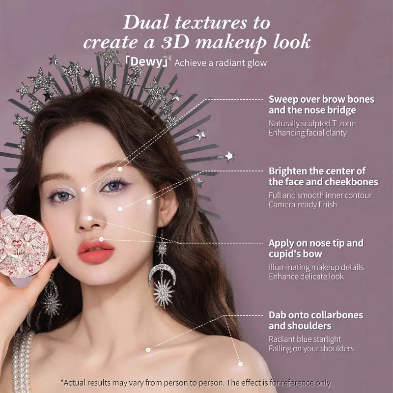 Little Angel Collection Makeup Gift Box Eyeshadow Blush Cream Matte Lipstick Highlighter Full Kit All In One