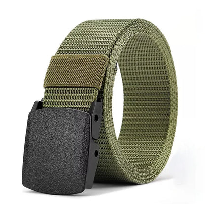 Men's Tactical Belt Non-Metallic Outdoor Sports Leisure Men's Belt Student Canvas Belt