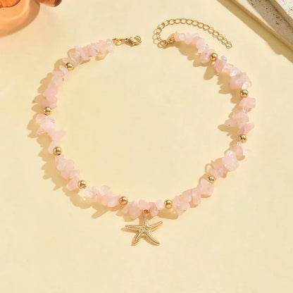 Fashionable  Natural Seashell Beaded Necklace Shell Pendant Ocean Inspired Jewelry Choker Suitable For Women Holiday Party Daily