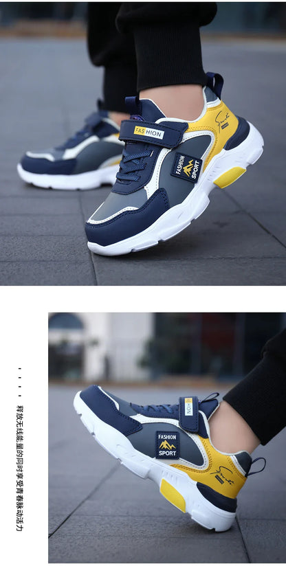 Children Running Shoes Boys Girls Basketball Sneakers Kids Shoes Leather Outdoor Comfortable Sports Tennis Shoes School Students