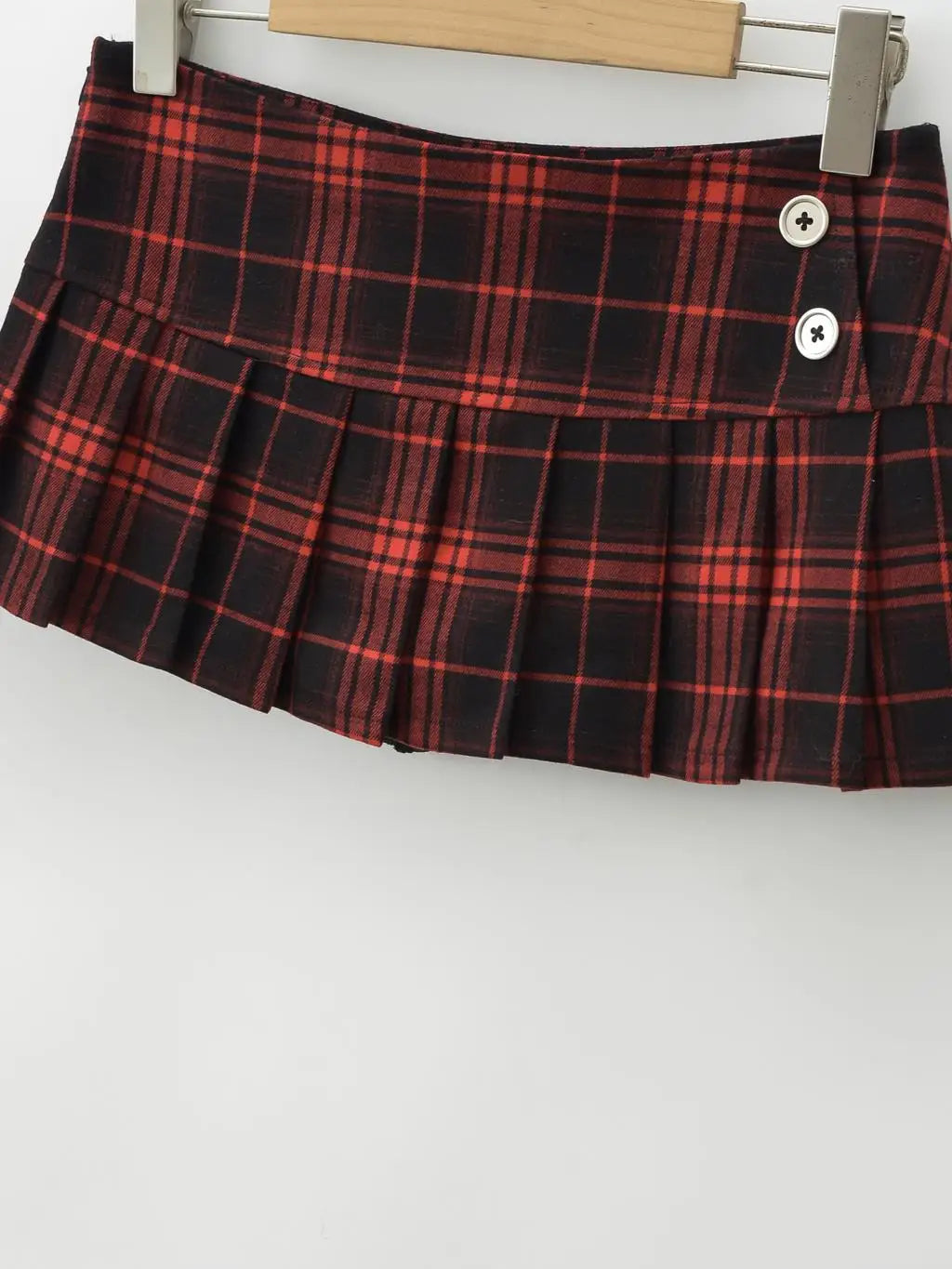 Summer Mini Skirts For Woman Korean Fashion Red Plaid Skirts Women Y2k Skirts Pleated Pleated Skirts Vintage Preppy Style