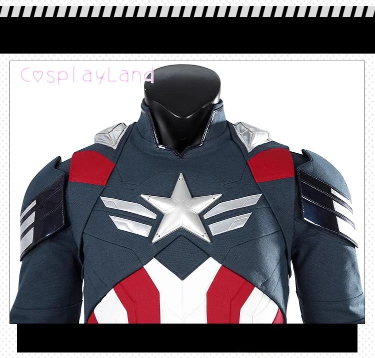 New Superhero Cosplay Costume Captain Steve Rogers Suit Adult Men Halloween Comic Con Outfit Custom Made Superhero Jumpsuit