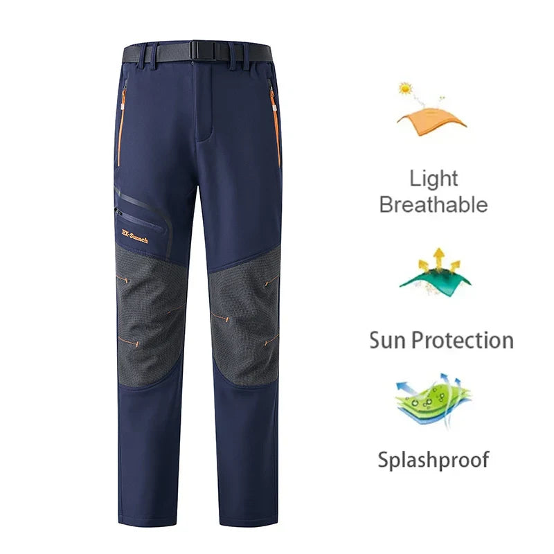 New Men Summer Sports breathable Pants Hiking Trousers Camping Splash Prevention Quick Dry UV Resistant Elastic Thin