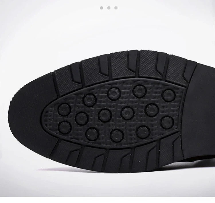 Designer Leather Shoes for Men Spring Autumn Business Casual Shoes Male Fashion Solid Color Wedding Shoe Man
