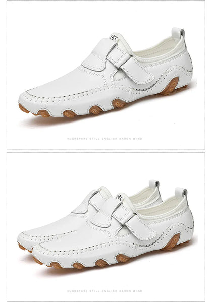 Fashion Loafer Shoes Men Genuine Leather Soft Comfy Slip-on Moccasins Handmade Man Casual Shoes Drive Walk Luxury Leisure