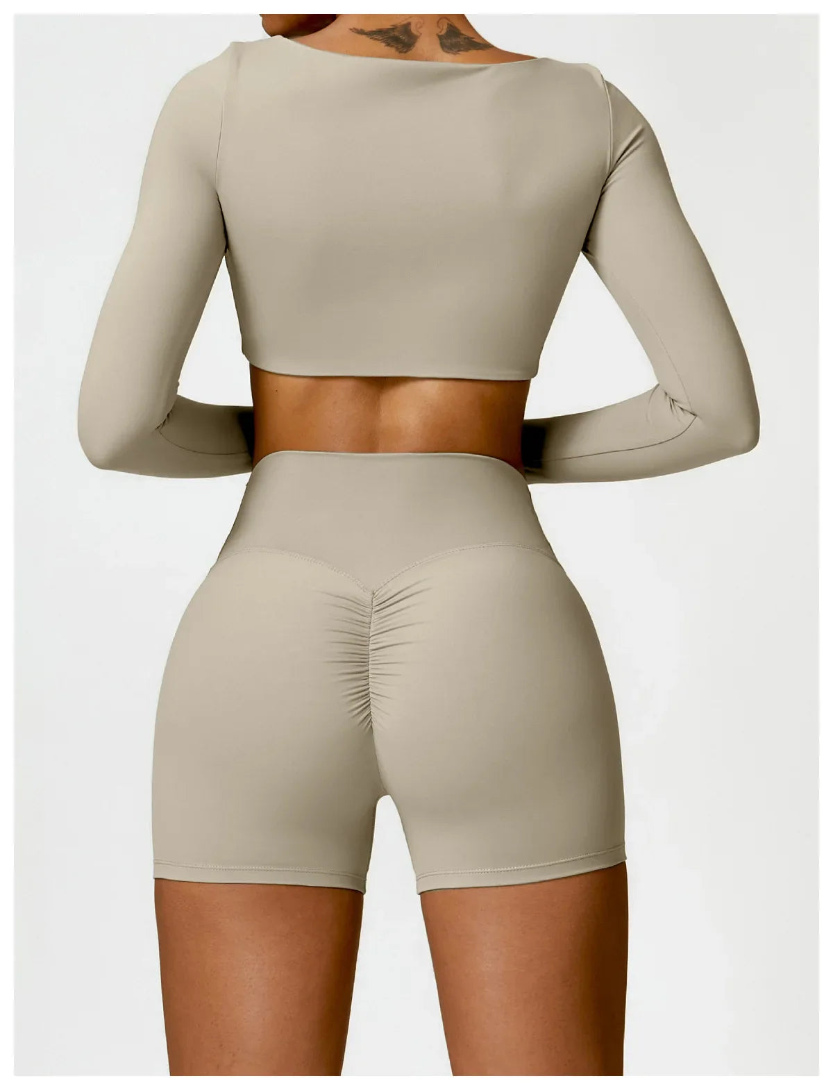 Summer 2PCS Yoga Suit Sports Set Women Quick-Dry Gym Set Women Tracksuit Running Workout Long Sleeve Sports Shirt Yoga Clothing