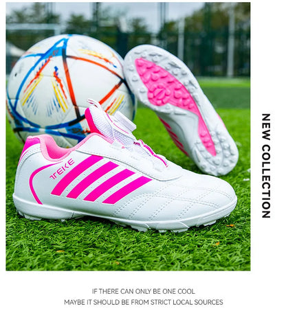 New Kids Soccer Shoes School Football Boots Boys Girls Cleats Grass Sneakers Child Outdoor Athletic Training Sports Footwear