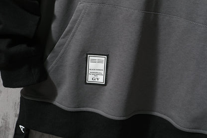 New Patchwork Hooded Sweatshirt Hip Hop Men Pullover Hoodies Streetwear Casual Fashion Clothes Colorblock Hoodie