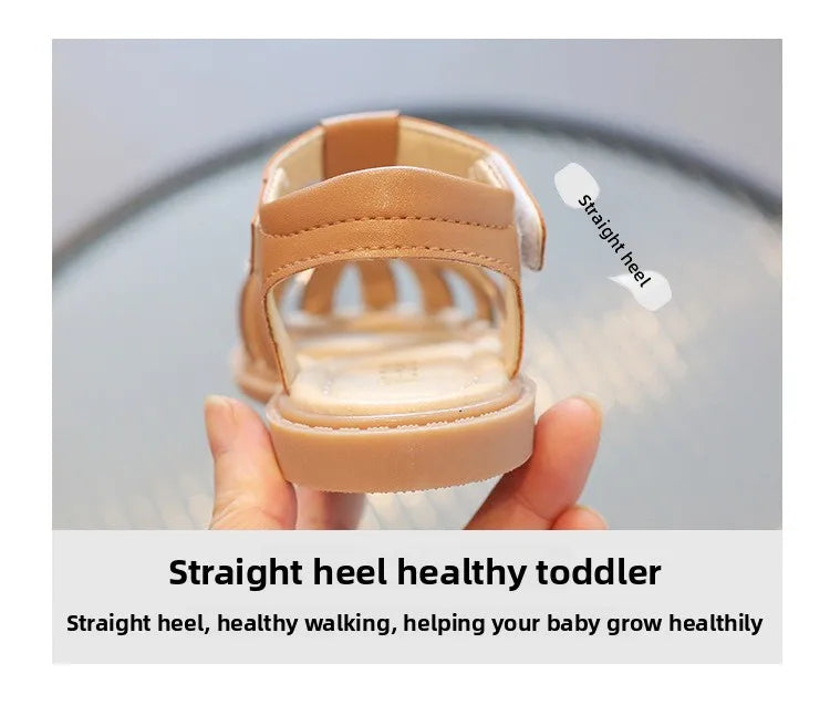 2026Sandals for Baby Girls Summer Cut-Outs Heart-shaped Lolita Princess Shoes Fashion Children's beach Sandals Kids Garden Shoes