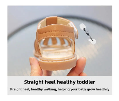2026Sandals for Baby Girls Summer Cut-Outs Heart-shaped Lolita Princess Shoes Fashion Children's beach Sandals Kids Garden Shoes