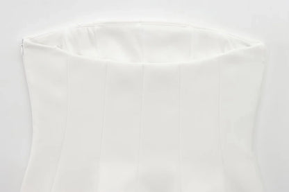 Sexy Butter Yellow Cami Ruffles Tube Top Women Fashion 2025 Summer Strapless Y2K Girl Streetwear Tops Holiday Party Tops