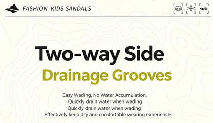 Kids Beach Water Sandals for Boys New Summer Girls Casual Shoes Closed Toe Anti-Collision Children Walking Sandials
