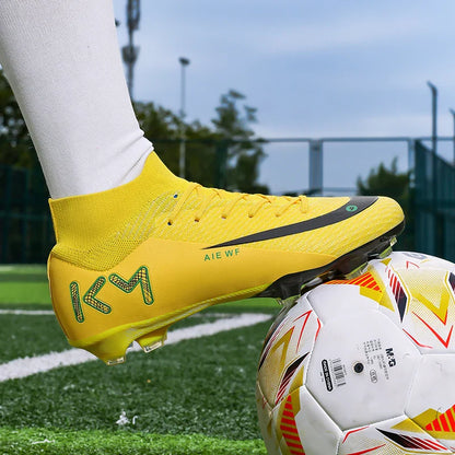 New Men Match Football Boots Ankle Non-Slip TF/FG Professional Soccer Shoes Boys Sneakers Comfortable Sports Shoes Unisex