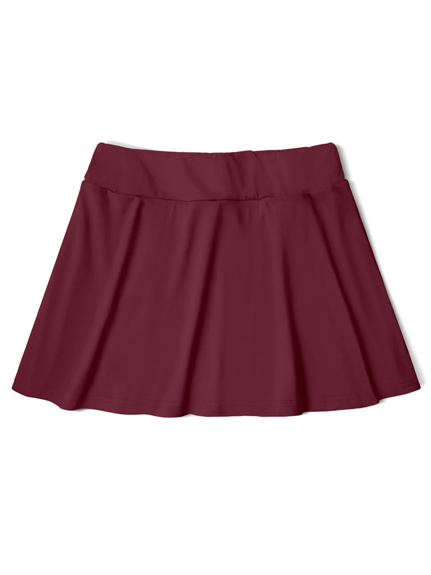 Women's Solid Color Skort  Summer Lightweight High Waisted Slimming Casual Wide Leg Versatile for Work Straight Cut Solid