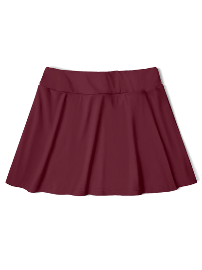 Women's Solid Color Skort  Summer Lightweight High Waisted Slimming Casual Wide Leg Versatile for Work Straight Cut Solid