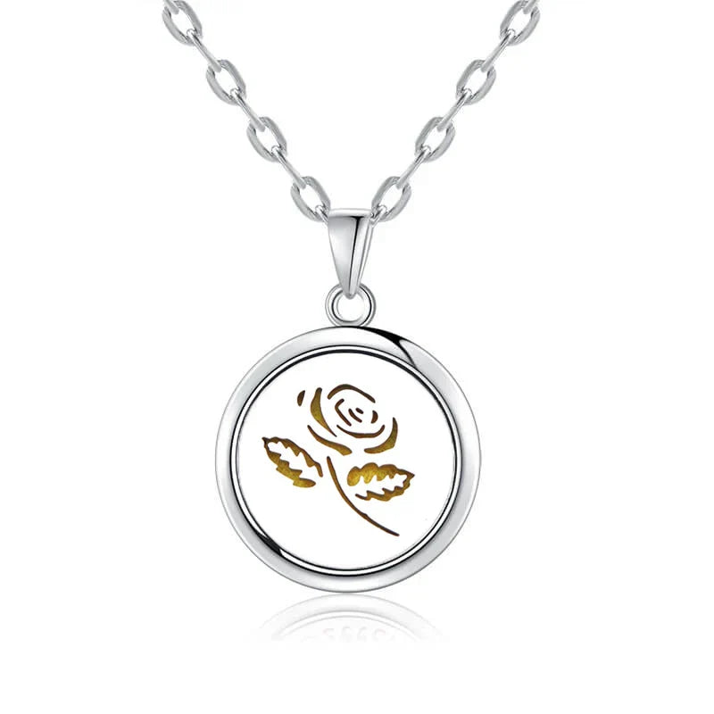 New Tree Of Life Aromatherapy Necklace Stainless Steel Essential Oil Diffuser Amulet Perfume Locket Pendant Women Jewelry Gift