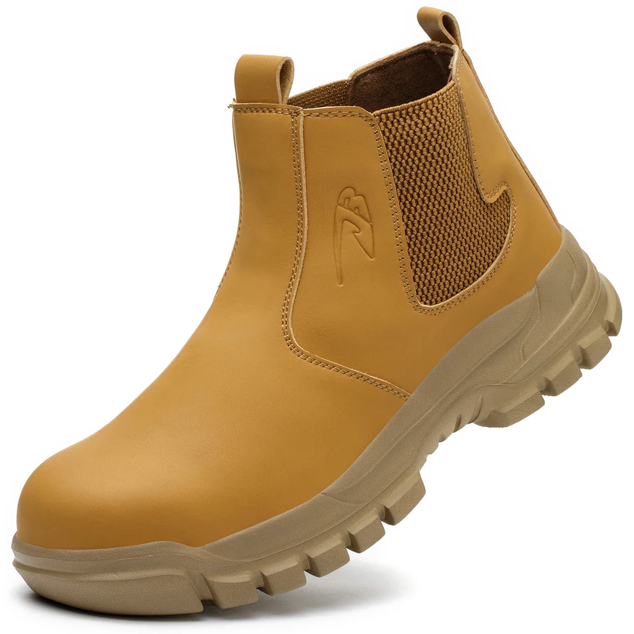 Quality Men Work Boots Anti-smash Anti-puncture Safety Shoes Chelsea Boots Anti-scald Welding Shoes Indestructible Men Boots