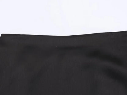 Summer Women Elegant Satin Silk Lace Fringe Mini Skirt High Waist Slim Anti-light Safety Bottoming Half Slip Underskirt 3 Colors