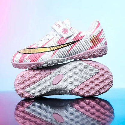 New Child's Football Shoes Society Professional Original Child's Society Cleats Kid Sneakers Indoor Soccer Trainers Youth Sports