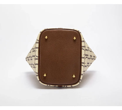 Large Capacity Commuter Travel Handbag Luxury Brand Fashion Texture Letter Printed Women's Shoulder Bag