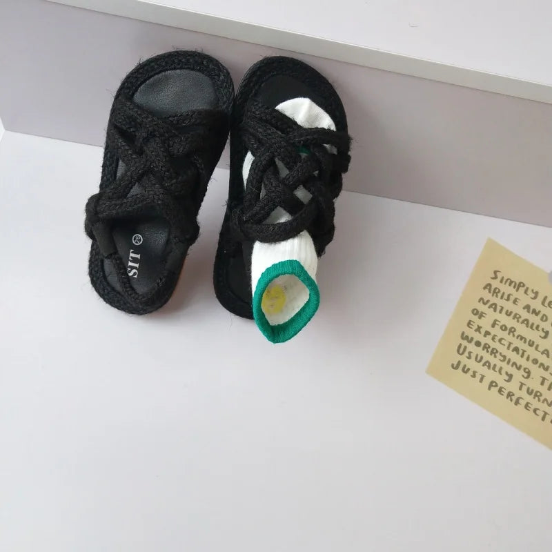 New Girls' Sandal Open Toe Boys Home slipper Breathable Children's sandy beach Shoes 1-10 Years Old Summer Amorous Feelings
