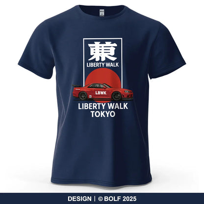 Liberty Walk Tokyo Printed Men's T-Shirt 100% Cotton Oversized Stylish Graphic Tees for Women Tops Tees Casual Streetwear