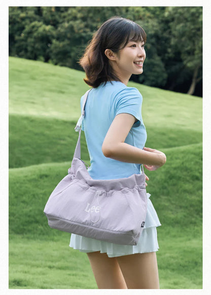 Large Capacity Light Ladies Crossbody Bag Waterproof Casual Shoulder Bag Women Daily Outdoor Travel Shopping Dumpling Bag