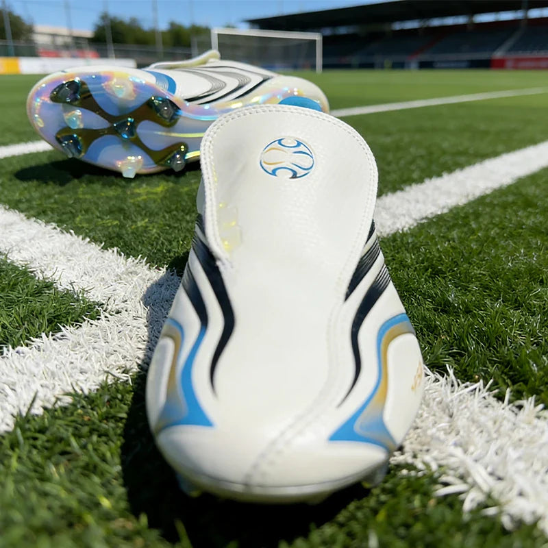 High Quality Mens Soccer Shoes F50 Training Non-Slip Turf Soccer Cleats Boys TF/FG Football Sneakers Chuteira Campo 39-45