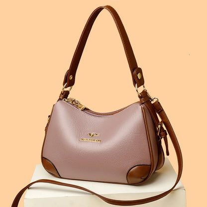 Genuine 3 Layers High Quality Soft Leather Ladies Crossbody Bags for Women Luxury Handbags Women Bags Designer  Shoulder 2024