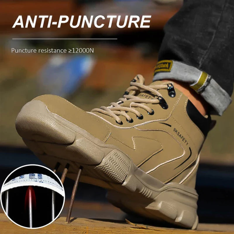 Safety Protective Boots Work Safety Shoes Men Winter Safety Boots Anti-puncture Work Shoes Steel Toe Work Boots Indestructible