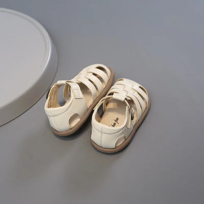 Baby Girls Sandals Summer Children Woven Princess Shoes Lightweight Infant Toddler Shoes Soft Sole Anti Slip Kids Beach Sandals