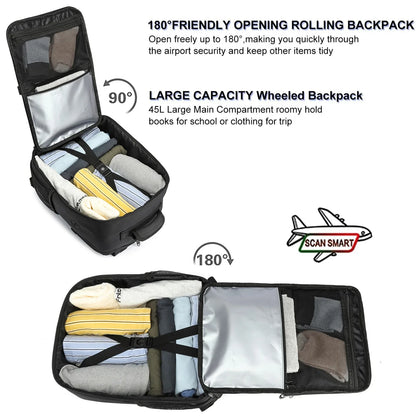 travel backpacks 40x20x25 ryanair cabin bag Unisex Carry-On Suitcase.15.6-inch Laptop Backpack For School,night reflective strip