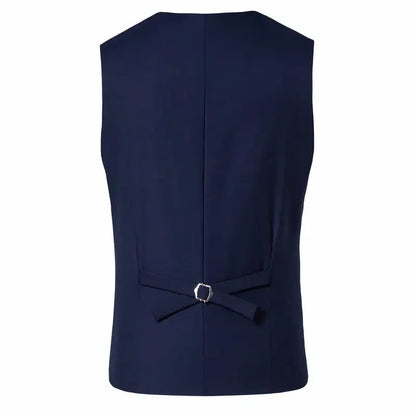 Suit Men's (Blazer+ Vest + Trousers) Fashionable Business Solid-color Wedding British-style Workwear, Casual Performance Suit