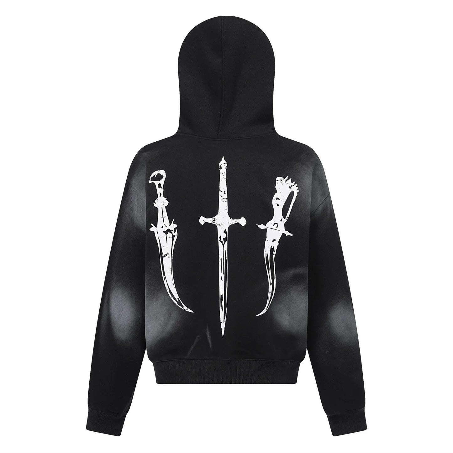 Retro Hooded Sweatshirt Loose Fitting Men's and Women's Pullover Fashionable Street Style Printed Vintage Fur Collar Sweatshirt