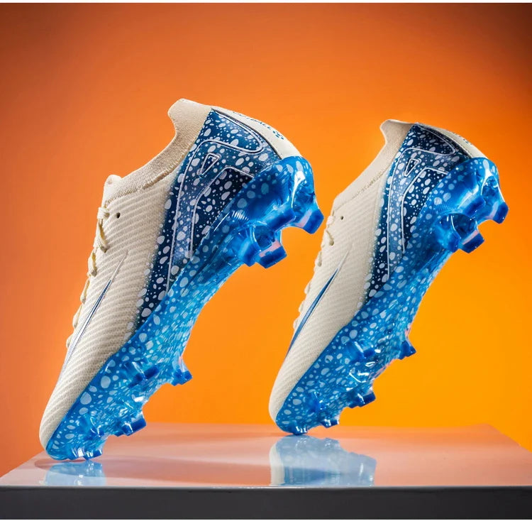 Soccer Cleats for Men Women AG/TF Breathable Cushioned Insole Anti-Slip Outdoor Sports Artificial Grass Football Boots