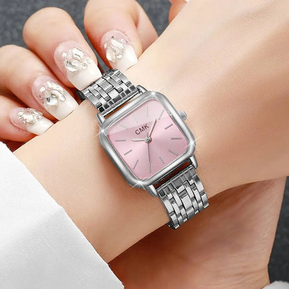 Fashion Square Women Watches Simple Ladies Quartz Wristwatch Reloj Mujer（Without Box）