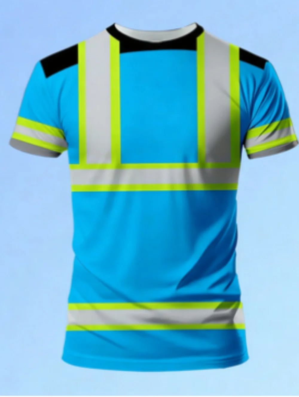 Men's 3D Printed New Secure Logo Color Blocking Design Short-Sleeved T-Shir Fashion Summer Daily Casual Work Wear Men's T-Shirts