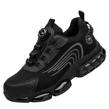 Light Breathable Sneaker Safety Shoes With Steel Toe Cap Anti-Piercing, Shock Absorbing Anti-Smash Design, Work Shoes for Men