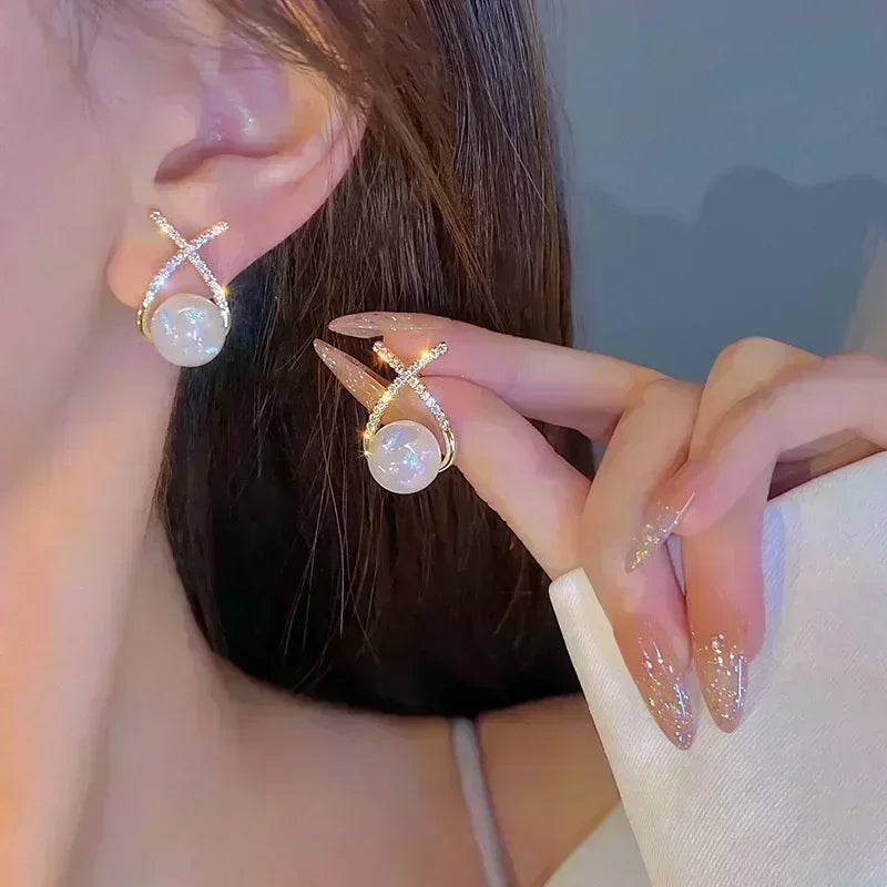 Simple Black Bow Love Earrings for Women Fashionable Personalized Beautiful Daily Accessories Party Jewelry Premium Gifts