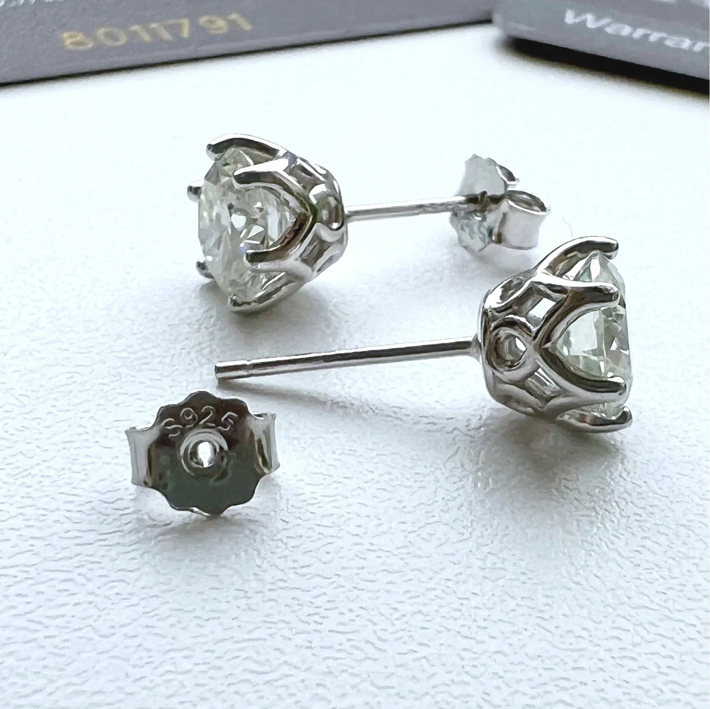 Real 1 CT D Color Moissanite Stud Earrings For Women Top Quality 925 Sterling Silver Sparkling Wedding Jewelry