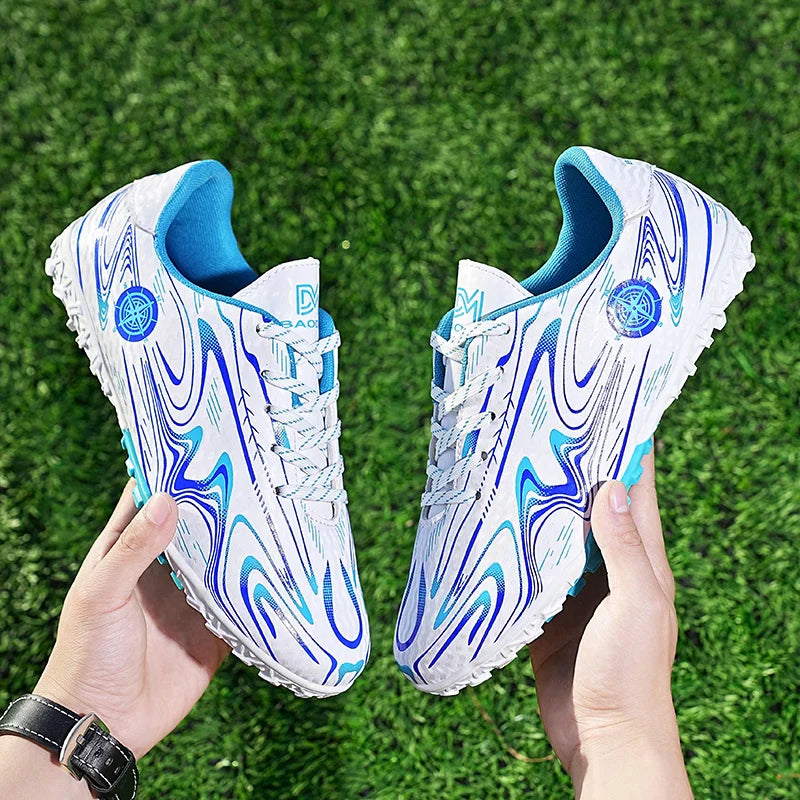 Kids Youth Soccer Cleats Football Shoes Men Non Slip Breathable Lightweight Training Sneakers Boys Children Football Match Boots