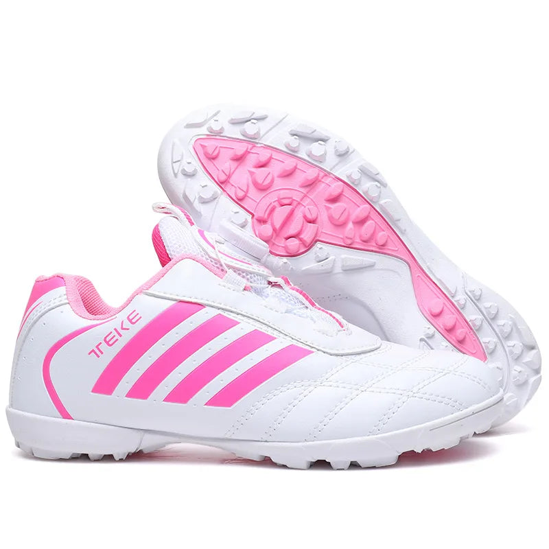 New Kids Soccer Shoes School Football Boots Boys Girls Cleats Grass Sneakers Child Outdoor Athletic Training Sports Footwear