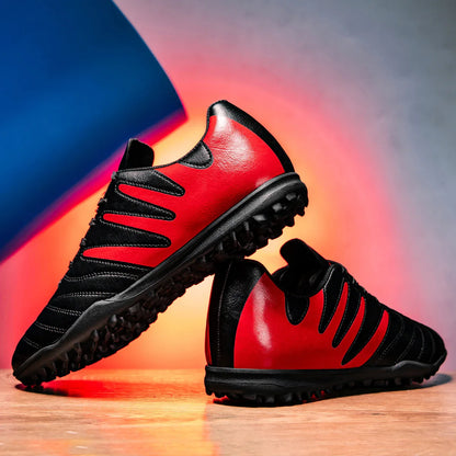 Kid Friendly TF Turf Soccer Boots Soft PU Fabric Rubber Non-slip Sole Abrasion Resistant For Campus Sports Activities