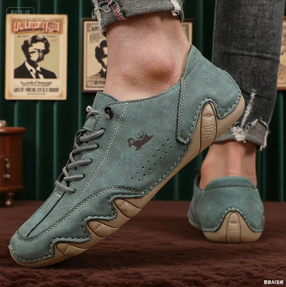 Botas de Tornozelo Masculinas Costura da Moda Leves Confortáveis Sapatos Casuais para Caminhada Tênis Respiráveis para Exterior Dirigir
