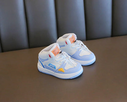 Children Tennis Shoes High-top Sports Shoes for Girls Fashion Causal Kids School Boys Basketball Shoes Breathable Soft Sneakers