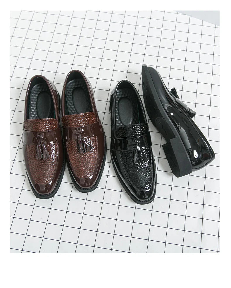 Classic Social Formal Leather Shoes Men Party Leather Casual Business Shoes Men Leather Loafers High Quality Men's Dress Shoes