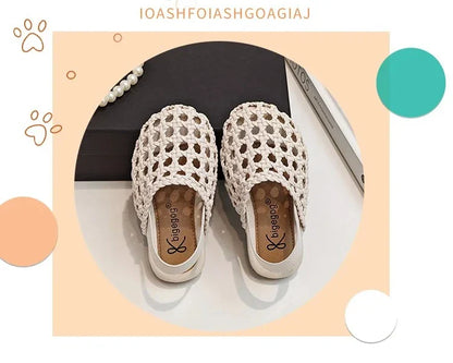 Traditional Woven Sandals Young Child in Summer 2026 New Child Flat Shoe Retro Baby Walking Shoe Girls Casual Sandals Baby Shoes