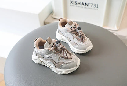 Children Sneakers for Boys Girls Lace-up Non-slip Spring New Girls Sport Shoes Classic Kids Casual Running Cute Toddler Shoes